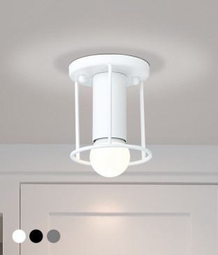 마크 원형 1등 현관등, 베란다조명 (블랙 화이트 그레이)