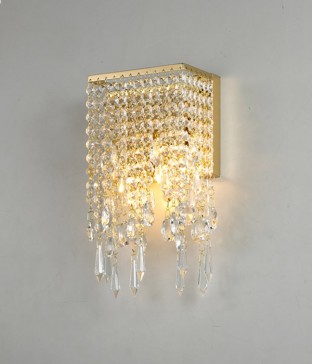 오블리크 2등 크리스탈 벽등, 벽무드등 (골드)