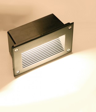 이공 외부등 계단 매입 벽등 (LED 6W 일체형 블랙)