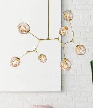 휘닉스 7등 LED조명, 인테리어조명 (골드)