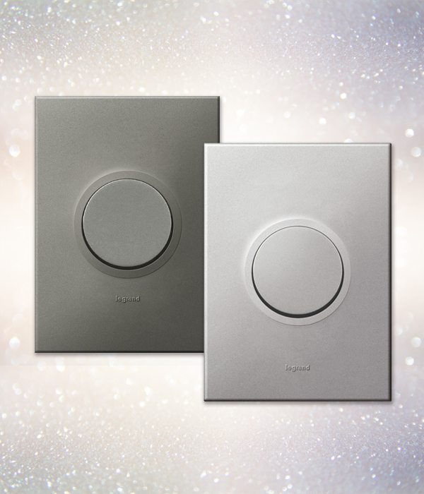 W 르그랑 아테오 원형 스위치[마그네슘/소프트알루]