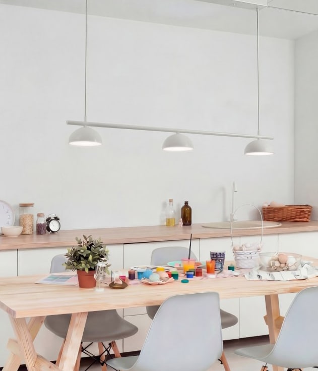 스티노 LED 펜던트 식탁조명 3등 30W 화이트 블랙